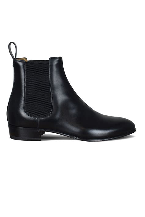 mens gucci boots rubber soul|gucci high heel boots.